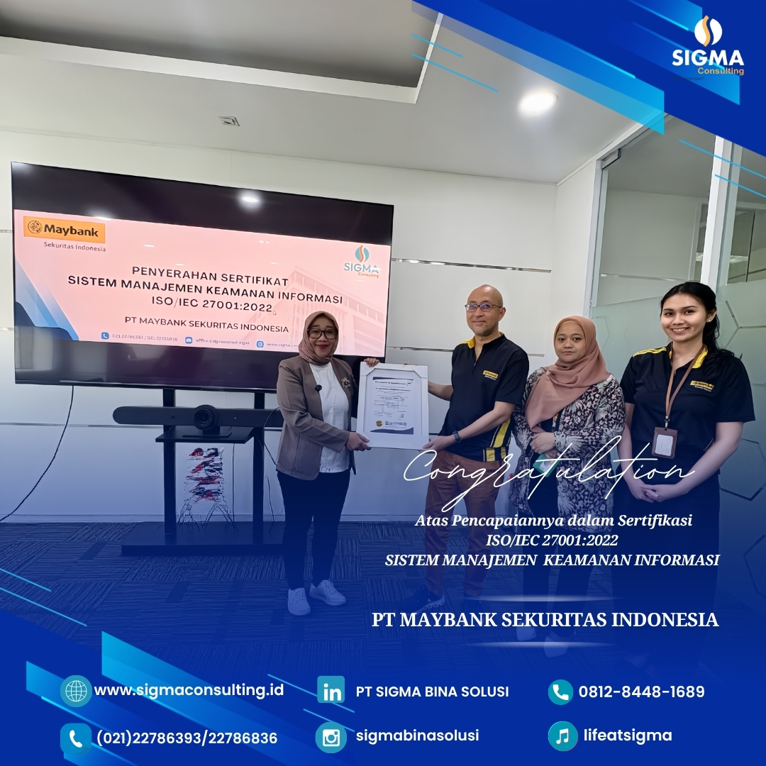 ucapan lulus ISO PT MAYBANK
